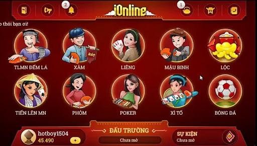 iOnline là một cổng game đánh bài online dành cho smartphone và PC vô cùng hấp dẫn.