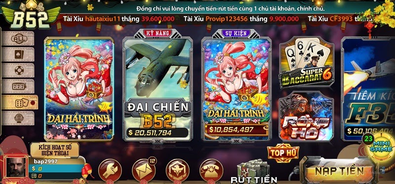 Thể loại game bắn cá cực đặc trưng tại B52